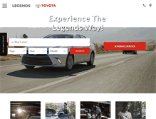 Tablet Screenshot of legendstoyota.com